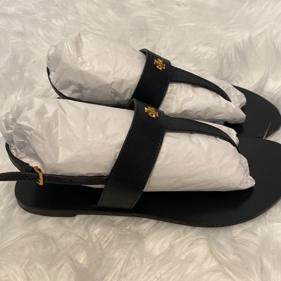 NEW Black Tory Burch Sandals - Picture 3 of 6